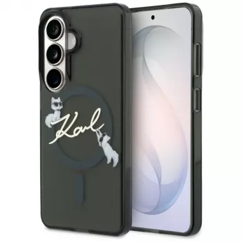 Karl Lagerfeld IML KC Script MagSafe Θήκη για Samsung Galaxy S26+ Μαύρο