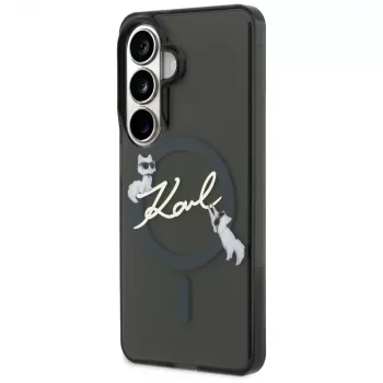 Karl Lagerfeld IML KC Script MagSafe Θήκη για Samsung Galaxy S26+ Μαύρο