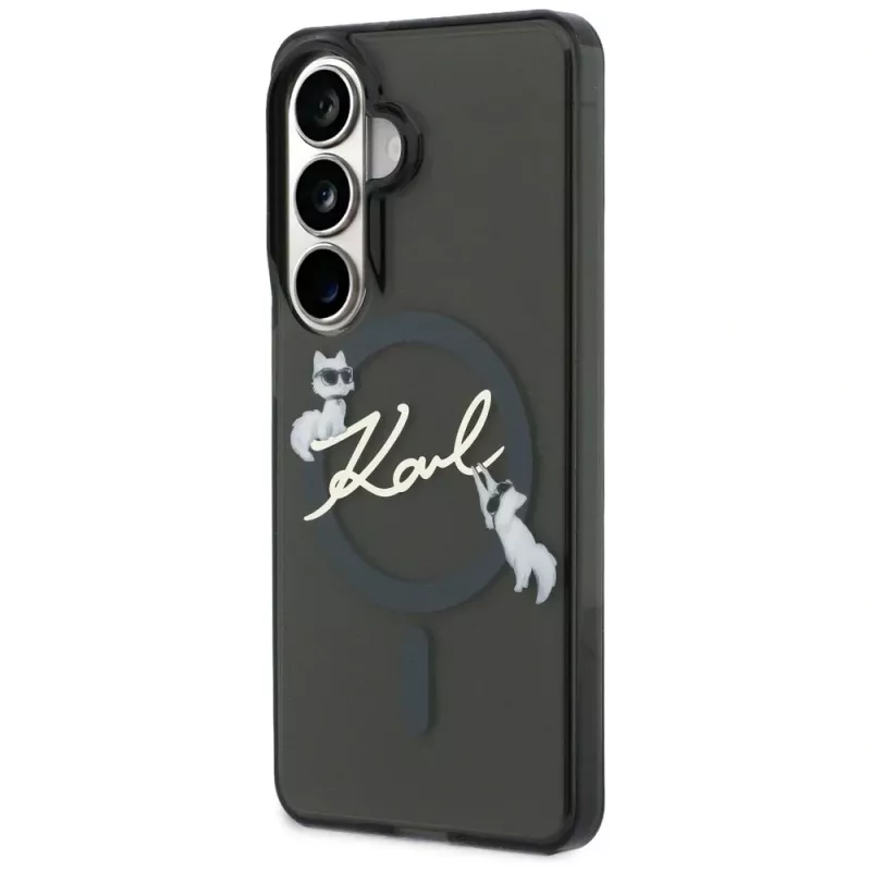 Karl Lagerfeld IML KC Script MagSafe Θήκη για Samsung Galaxy S26+ Μαύρο