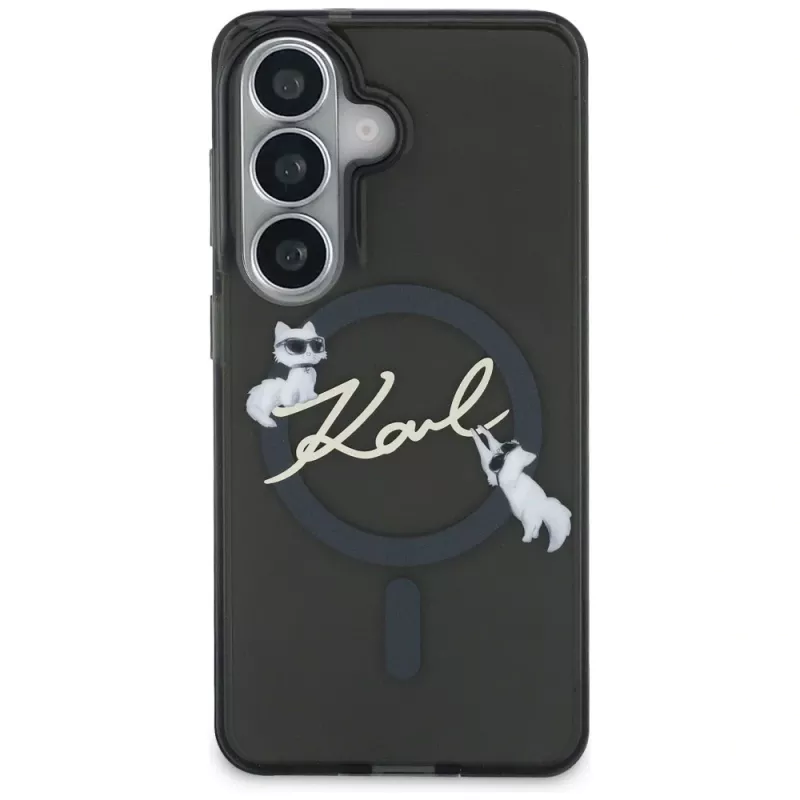 Karl Lagerfeld IML KC Script MagSafe Θήκη για Samsung Galaxy S26+ Μαύρο