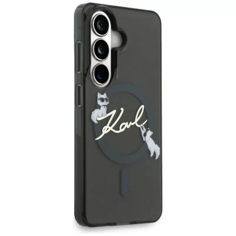 Karl Lagerfeld IML KC Script MagSafe Θήκη για Samsung Galaxy S26+ Μαύρο