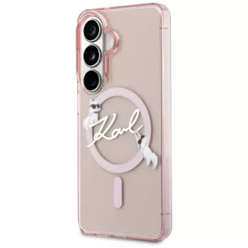 Karl Lagerfeld IML KC Script MagSafe Θήκη για Samsung Galaxy S26, Ροζ