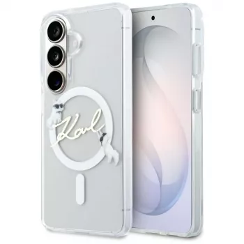 KARL LAGERFELD IML KC Script MagSafe Θήκη για Samsung Galaxy S26, Διάφανο