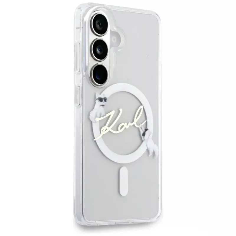 KARL LAGERFELD IML KC Script MagSafe Θήκη για Samsung Galaxy S26, Διάφανο