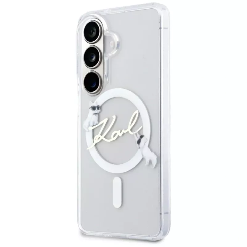 KARL LAGERFELD IML KC Script MagSafe Θήκη για Samsung Galaxy S26+ Διάφανο