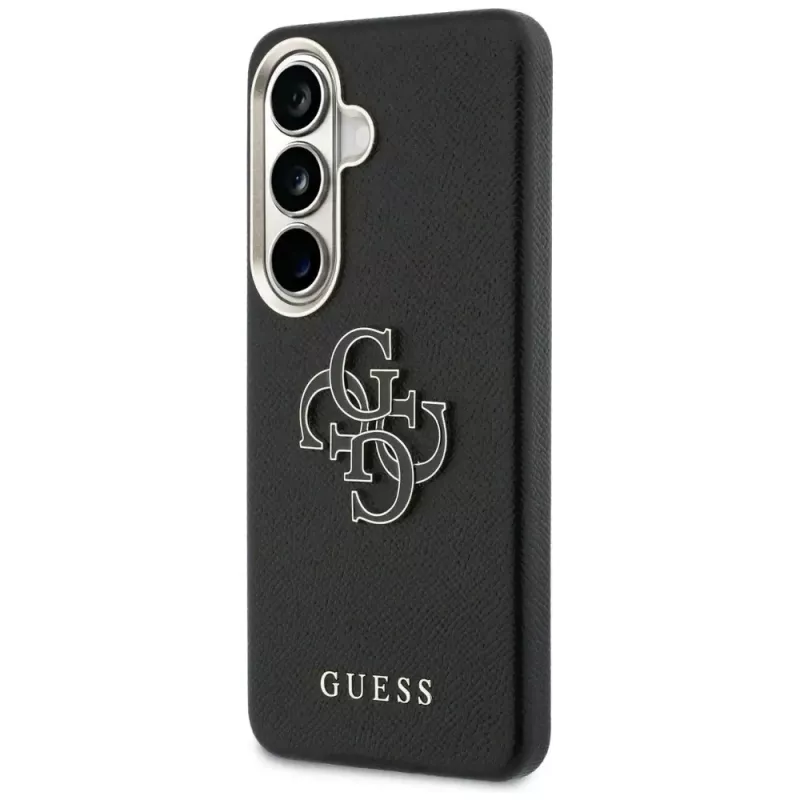 Guess Grained Big 4G Metal Logo Θήκη για Samsung Galaxy S26+ Μαύρο