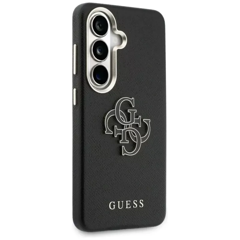 Guess Grained Big 4G Metal Logo Θήκη για Samsung Galaxy S26+ Μαύρο