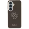 Guess Grained Big 4G Metal Logo Θήκη για Samsung Galaxy S26+ Καφέ