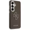 Guess Grained Big 4G Metal Logo Θήκη για Samsung Galaxy S26+ Καφέ