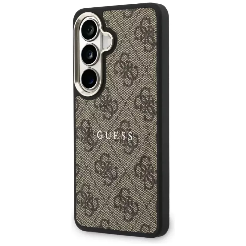 Guess 4G Embossed Ring MagSafe Θήκη για Samsung Galaxy S26 (Καφέ)