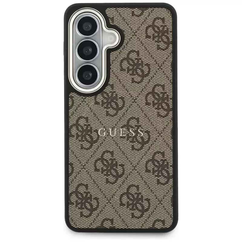 Guess 4G Embossed Ring MagSafe Θήκη για Samsung Galaxy S26 (Καφέ)