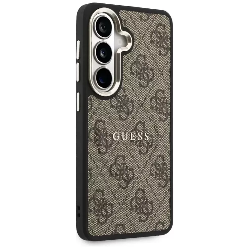 Guess 4G Embossed Ring MagSafe Θήκη για Samsung Galaxy S26 (Καφέ)