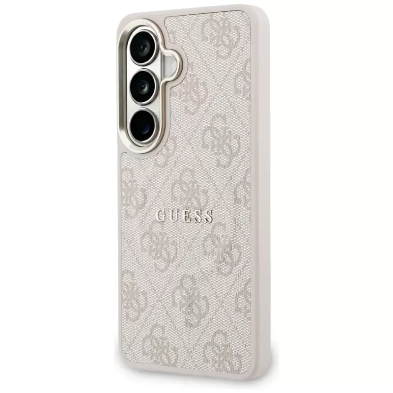 Guess 4G Embossed Ring MagSafe Θήκη για Samsung Galaxy S26 (Ροζ)