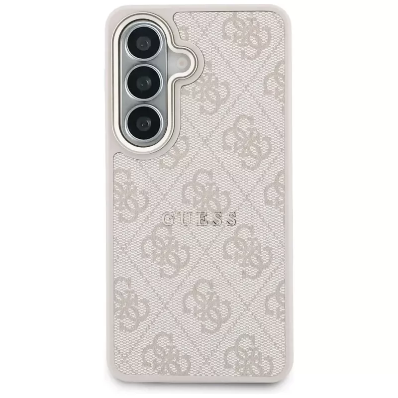 Guess 4G Embossed Ring MagSafe Θήκη για Samsung Galaxy S26 (Ροζ)