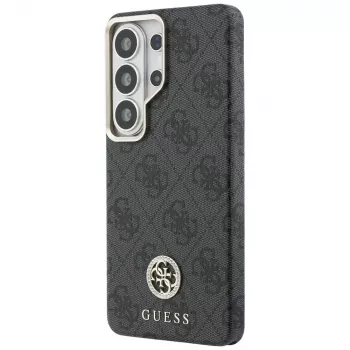 Guess 4G Rhinestone Round Logo MagSafe Θήκη για Samsung Galaxy S26 Ultra (Μαύρο)