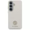 Guess Rhinestone Round Logo MagSafe Θήκη για Samsung Galaxy S26 Μπεζ