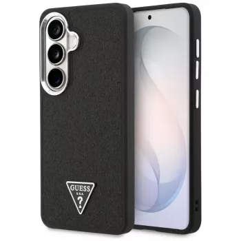 Guess Fixed Glitter Triangle MagSafe Θήκη για Samsung Galaxy S26, Μαύρο