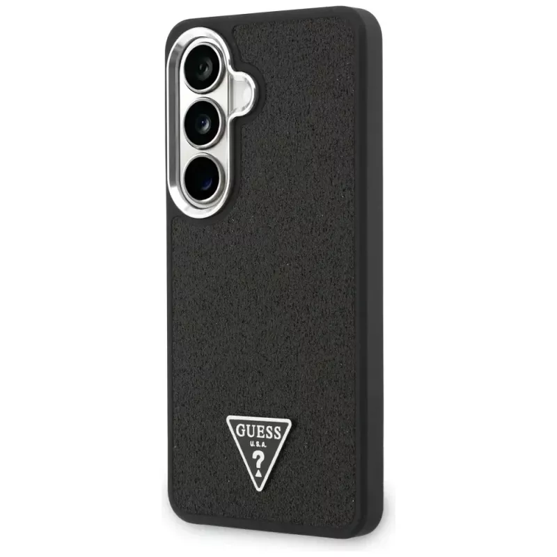 Guess Fixed Glitter Triangle MagSafe Θήκη για Samsung Galaxy S26+ Μαύρο