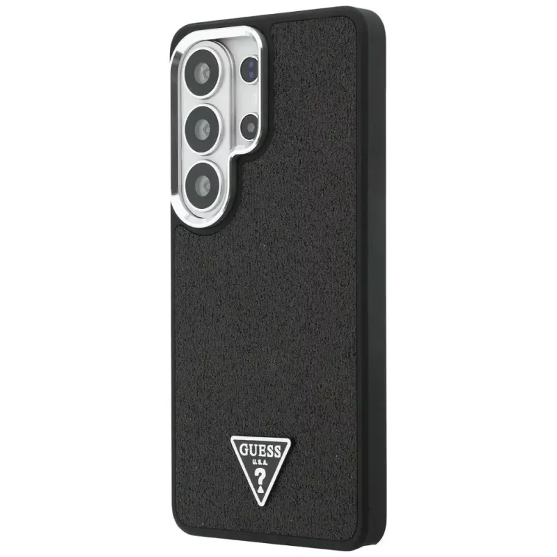 Guess Fixed Glitter Triangle MagSafe Θήκη για Samsung Galaxy S26 Ultra, Μαύρο