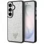 Guess Fixed Glitter Triangle MagSafe Θήκη για Samsung Galaxy S26 - Ασημί