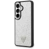 Guess Fixed Glitter Triangle MagSafe Θήκη για Samsung Galaxy S26 - Ασημί
