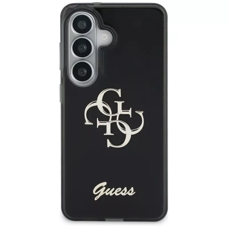 Guess IML Big Metal 4G Script Θήκη για Samsung Galaxy S26 (Μαύρο)