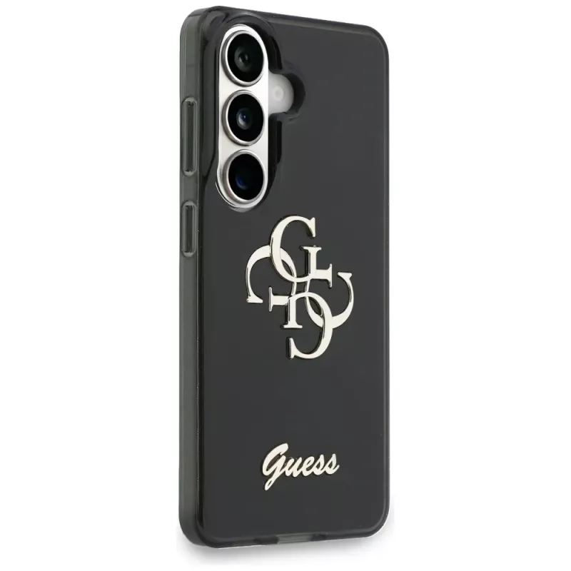 Guess IML Big Metal 4G Script Θήκη για Samsung Galaxy S26 (Μαύρο)