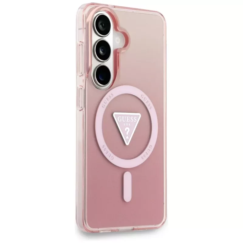 Guess IML Gradient Triangle MagSafe Θήκη για Samsung Galaxy S26 (Ροζ)