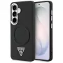 Guess Embossed Ring Triangle Logo MagSafe Θήκη για Samsung Galaxy S26 Μαύρο