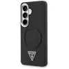 Guess Embossed Ring Triangle Logo MagSafe Θήκη για Samsung Galaxy S26 Μαύρο
