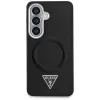 Guess Embossed Ring Triangle Logo MagSafe Θήκη για Samsung Galaxy S26 Μαύρο
