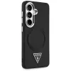 Guess Embossed Ring Triangle Logo MagSafe Θήκη για Samsung Galaxy S26 Μαύρο