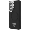 Guess Embossed Ring Triangle Logo MagSafe Θήκη για Samsung Galaxy S26 Ultra Μαύρο