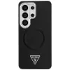 Guess Embossed Ring Triangle Logo MagSafe Θήκη για Samsung Galaxy S26 Ultra Μαύρο