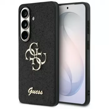 Guess Fixed Glitter Big 4G Metal Logo Θήκη για Samsung Galaxy S26 (Μαύρο)