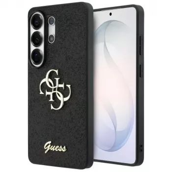Guess Fixed Glitter Big 4G Metal Logo Θήκη για Samsung Galaxy S26 Ultra (Μαύρο)