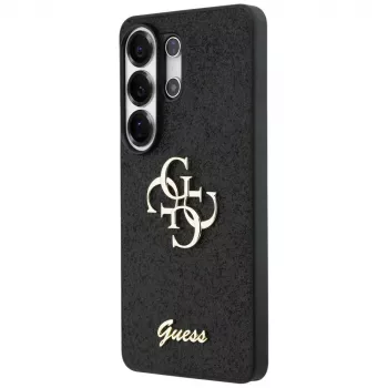 Guess Fixed Glitter Big 4G Metal Logo Θήκη για Samsung Galaxy S26 Ultra (Μαύρο)