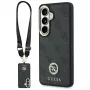 Guess 4G Big Rhinestone Triangle Strap MagSafe Σετ Θήκης για Samsung Galaxy S26 - Μαύρο
