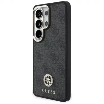 Guess 4G Big Rhinestone Triangle Strap MagSafe Σετ Θήκης για Samsung Galaxy S26 Ultra - Μαύρο