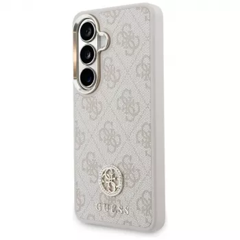 Guess 4G Big Rhinestone Triangle Strap MagSafe Σετ Θήκης και Λουριού για Samsung Galaxy S26, Ροζ