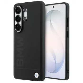 BMW Leather Hot Stamp MagSafe Θήκη για Samsung Galaxy S26 Ultra Μαύρο