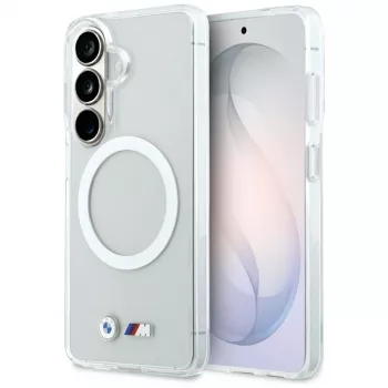 BMW IML Shockproof Metal Logo MagSafe Θήκη για Samsung Galaxy S26 Διάφανο
