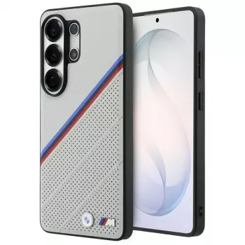 BMW Tricolor Metal Logo MagSafe Θήκη για Samsung Galaxy S26 Ultra Γκρι