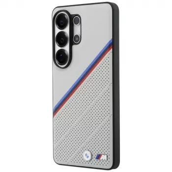 BMW Tricolor Metal Logo MagSafe Θήκη για Samsung Galaxy S26 Ultra Γκρι