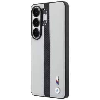 BMW Perforated Stripe Logo MagSafe Θήκη για Samsung Galaxy S26 Ultra Γκρι