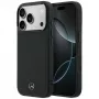 Δερμάτινη θήκη Mercedes-Benz Mesh with Bow Line MagSafe για iPhone 17 Pro Max, Μαύρο