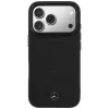 Δερμάτινη θήκη Mercedes-Benz Mesh with Bow Line MagSafe για iPhone 17 Pro Max, Μαύρο