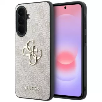 Guess Δερμάτινη 4G Metal Logo Θήκη για Samsung Galaxy A37 5G Pink