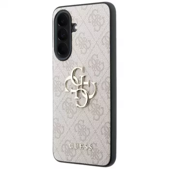 Guess Δερμάτινη 4G Metal Logo Θήκη για Samsung Galaxy A37 5G Pink
