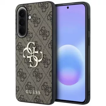 Guess Δερμάτινη 4G Metal Logo Θήκη για Samsung Galaxy A37 5G - Καφέ